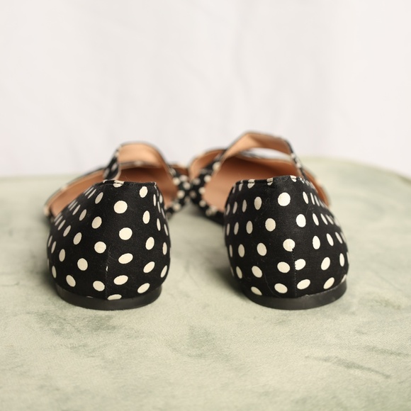 JG Women's Flats Black & White Polka Dot Size 8.5-9 - Picture 6 of 6